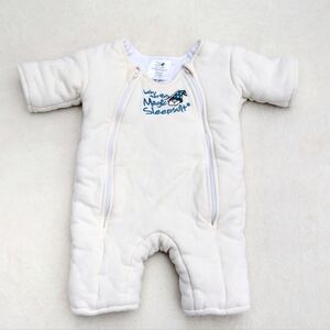 Baby Merlin's Magic Sleepsuit Cream Size 3-6 Months Small Transition White